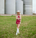 Cherry Red Rodeo Mini Dress