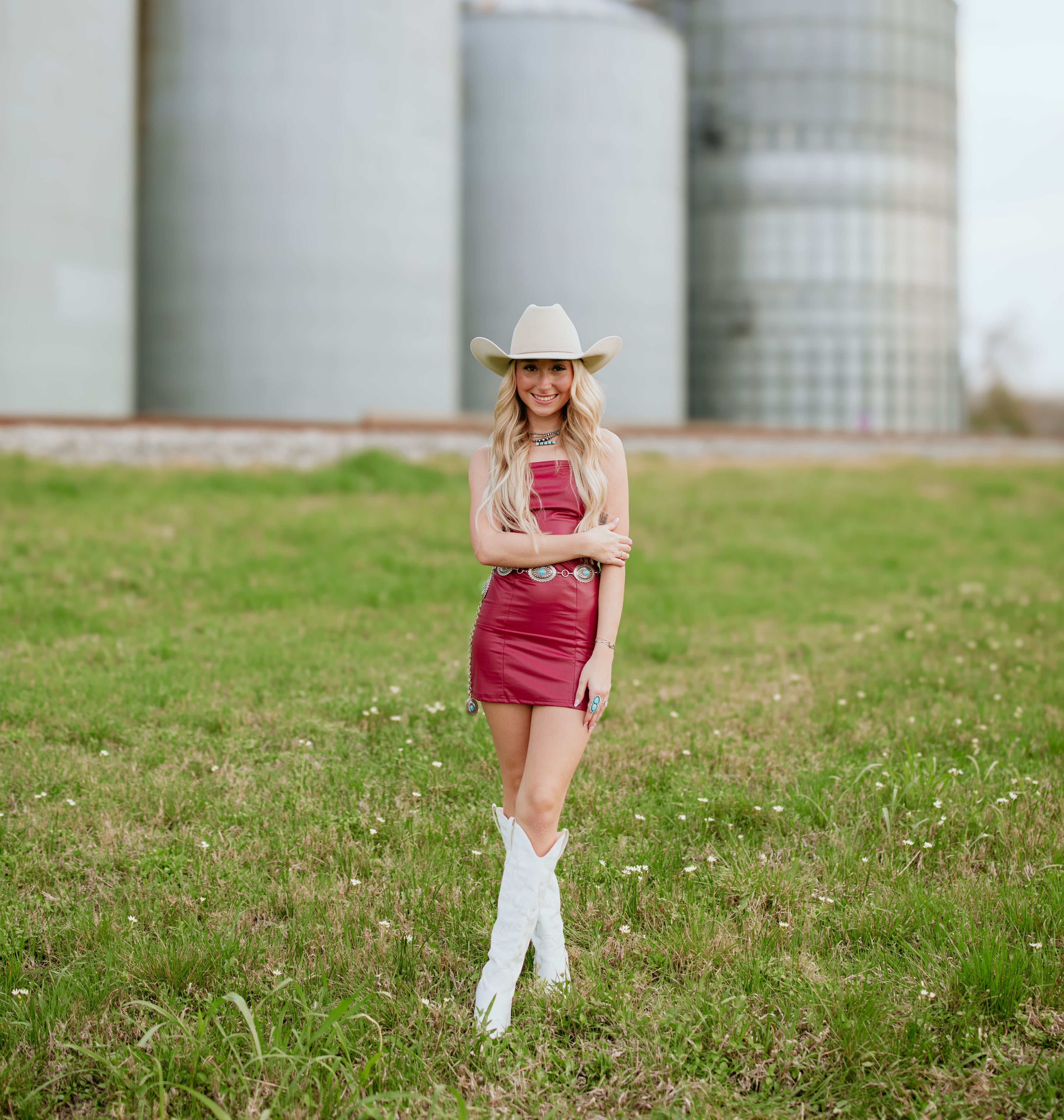 Cherry Red Rodeo Mini Dress