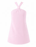 Blush Halter Mini Dress