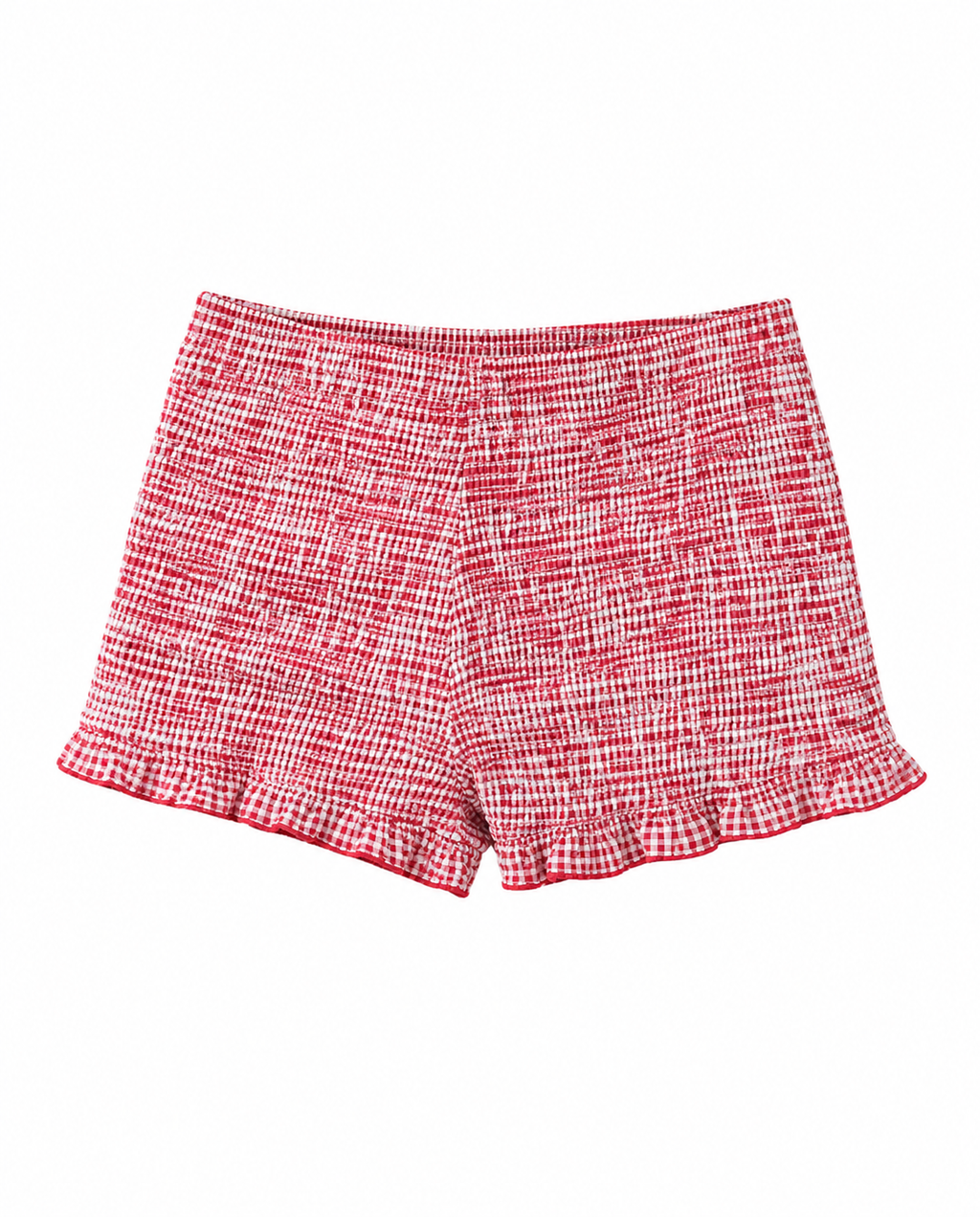 Gingham Ruffle Shorts