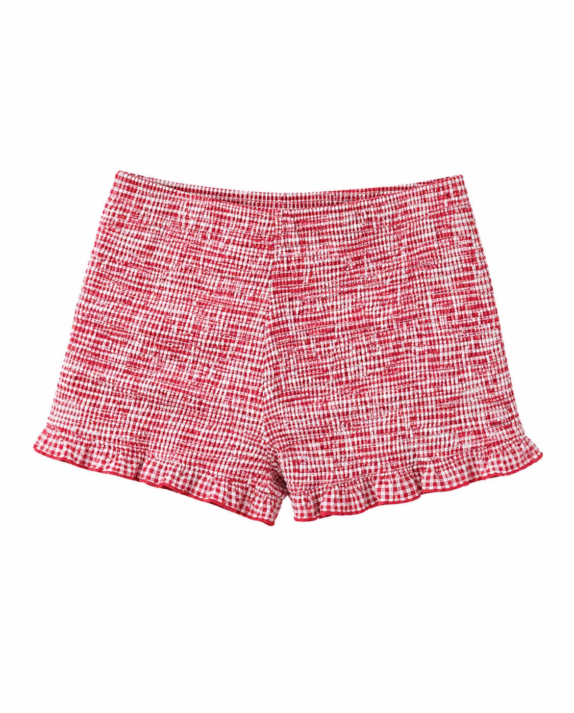 Gingham Ruffle Shorts