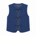 Denim Tie Rodeo Top