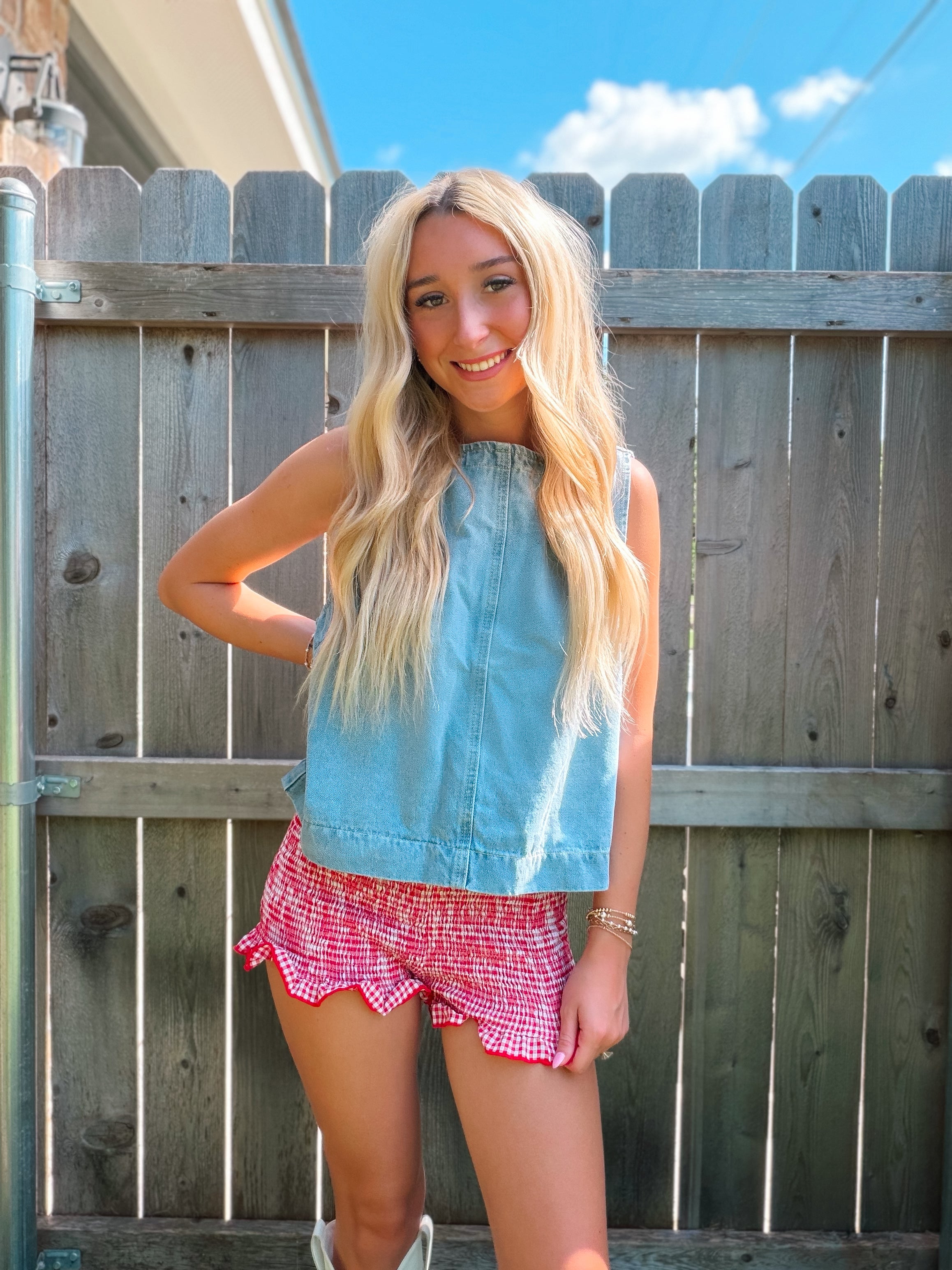 Denim Darling Top