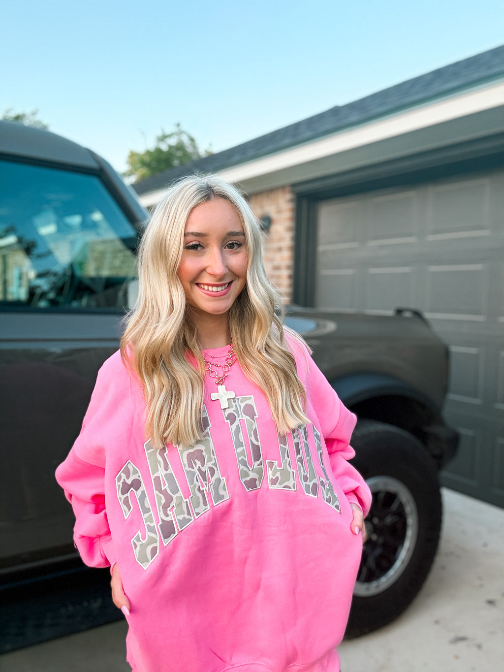 Camo Bubblegum Lulu Mac Sweatshirt